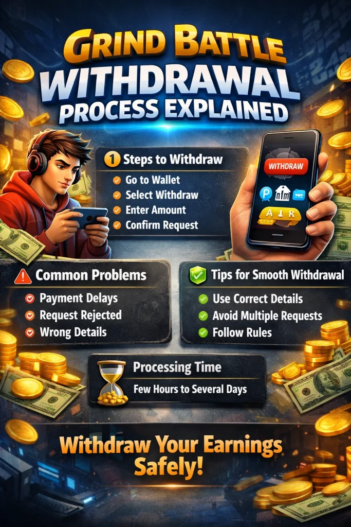 Grind Battle Withdrawal Process Explained